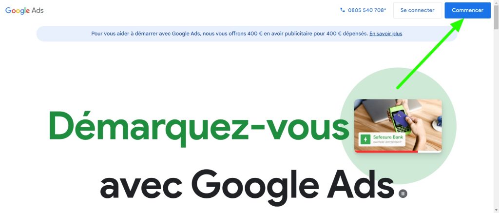 Créer une campagne de pub Google